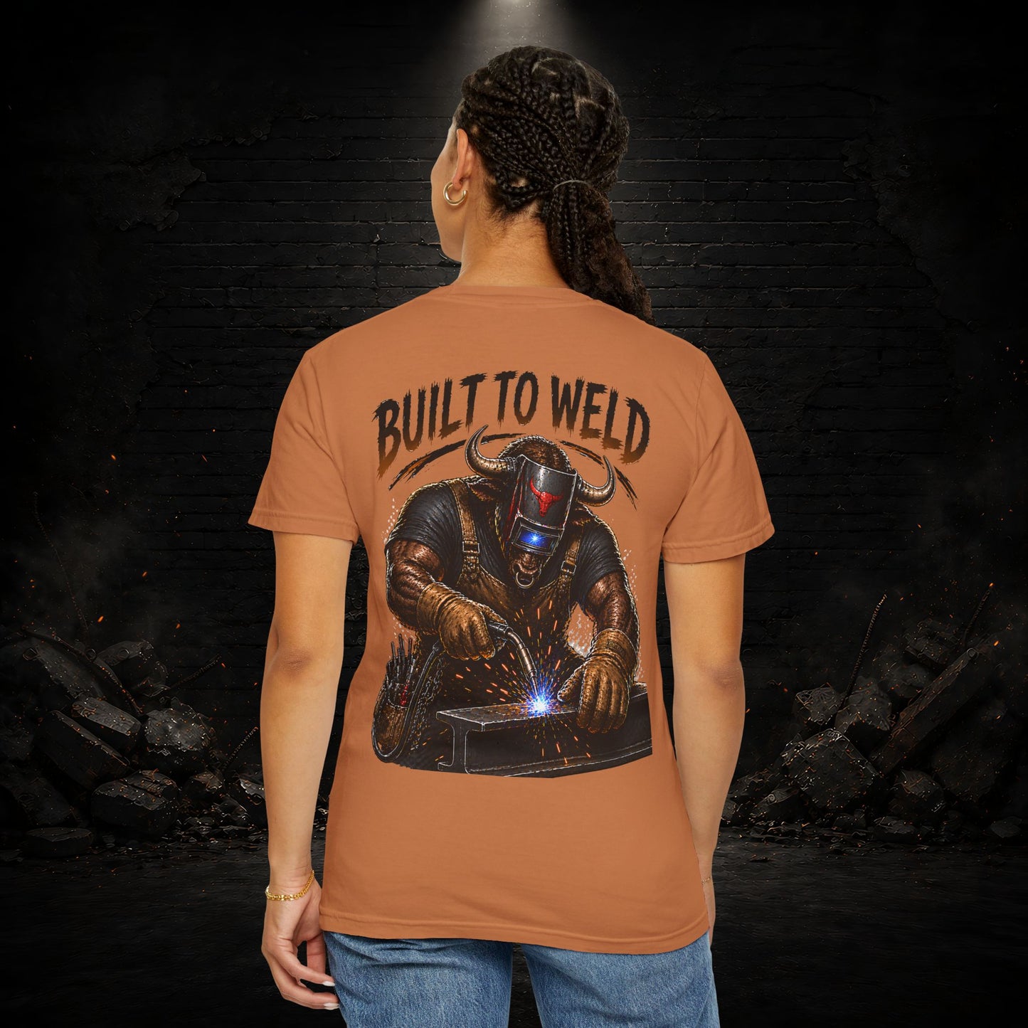 Bull Construction Worker Shirt | Blue Collar Workwear T-Shirt | KONTRAZO