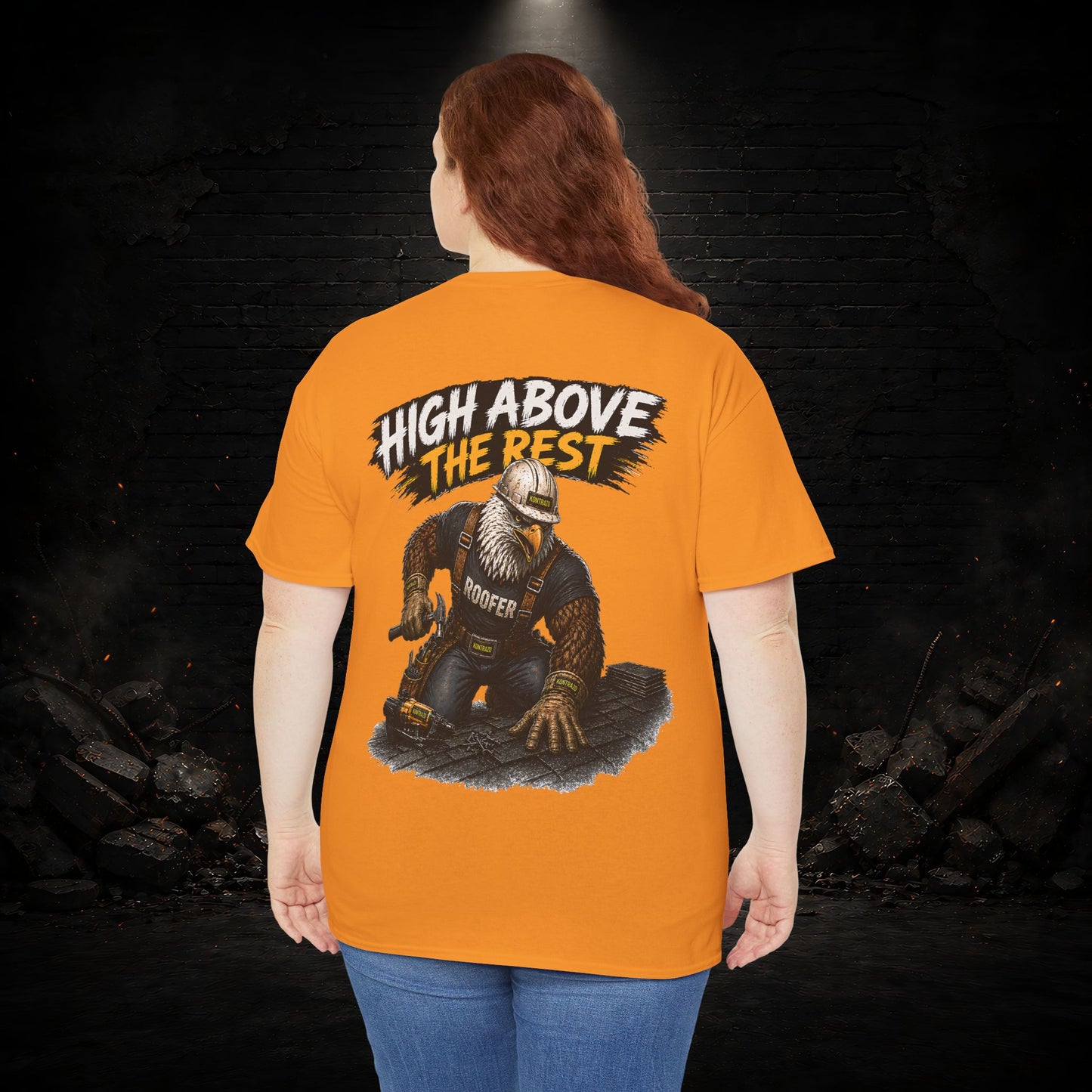 Eagle Construction Worker Shirt | Blue Collar Workwear T-Shirt | KONTRAZO